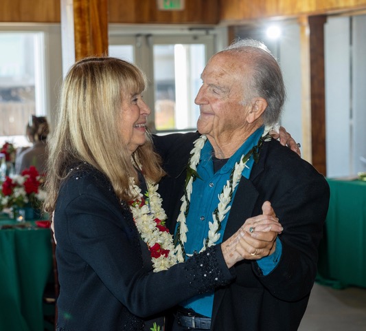 An image taken by Robin Aronson of Kane and Dee Dee dancing at their 50th wedding anniversary. The anniversary on January 1st, 2025 was one week to the day before their home perished in the fire